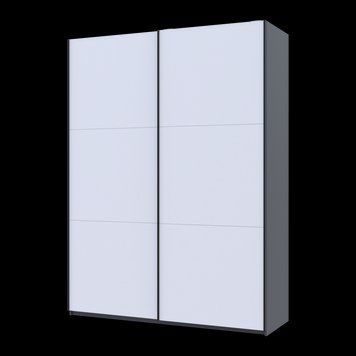 Skriňa s posuvn&yacute;mi dverami Doros G-Caiser Antracit/Biela 2 LTD / 3 časti 180x60x240 (42005863) 42005863 foto