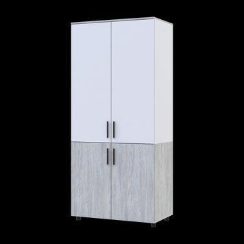 Skriňa na oblečenie Doros Thorn Borovica Natti/Biela 2 DTD police 90x51.6x200 (44900460) 44900460 foto