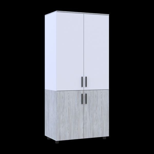 Skriňa na oblečenie Doros Thorn Borovica Natti/Biela 2 DTD police 90x51.6x200 (44900460) 44900460 foto