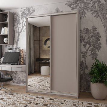 Skriňa s posuvn&yacute;mi dverami Doros City Light Ka&scaron;m&iacute;r 1 DTD / 1 zrkadlo 120&times;60&times;225 (80736335) 80736335 foto