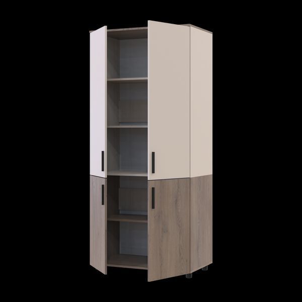 Skriňa na oblečenie Doros Thorn Cremona Cannolo/Ka&scaron;m&iacute;r 2 DTD police 90x51.6x200 (44900452) 44900452 foto