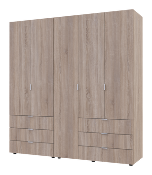 &Scaron;atn&iacute;kov&aacute; skriňa Doros Gelar set Sonoma 2+3 dvere 193,7x49,5x203,4 (42002122) 1782247673 foto