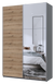 Skriňa s posuvn&yacute;mi dverami Doros G-Caiser Antracit/Ewoks Dub 1 dvere / 1 zrkadlo / 3 časti 160x60x240 (42005413) 42005413 foto 3