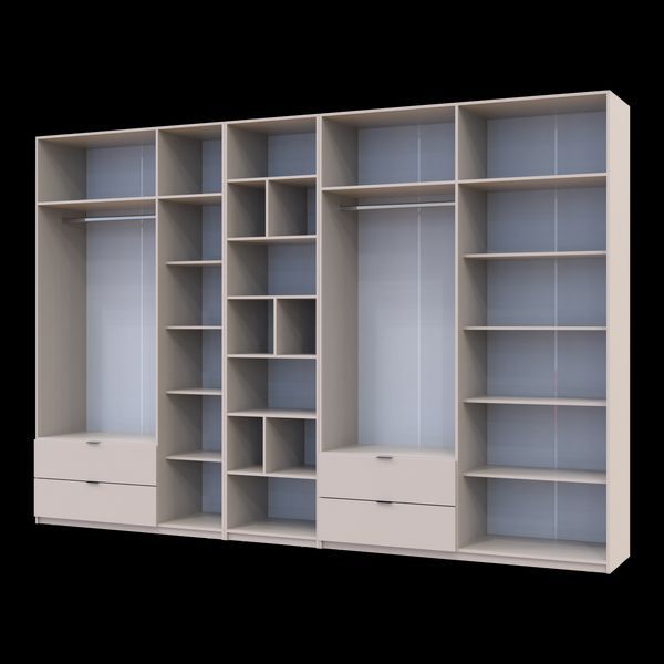 &Scaron;atn&iacute;kov&aacute; skriňa Doros Lukas Ka&scaron;m&iacute;r s reg&aacute;lom 3+4 dvere 355x50x240 (42005937) 42005937 foto