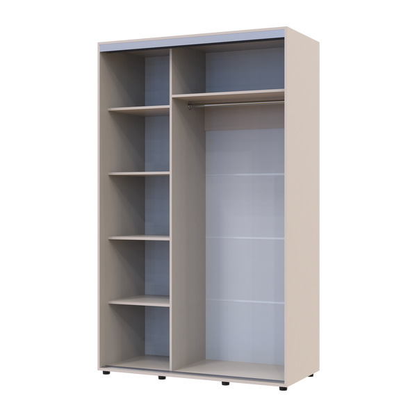 Skriňa s posuvn&yacute;mi dvermi Doros Sigma Slim Ka&scaron;m&iacute;r 2 DTD 130x60x214.4 (42005456) 42005456 foto