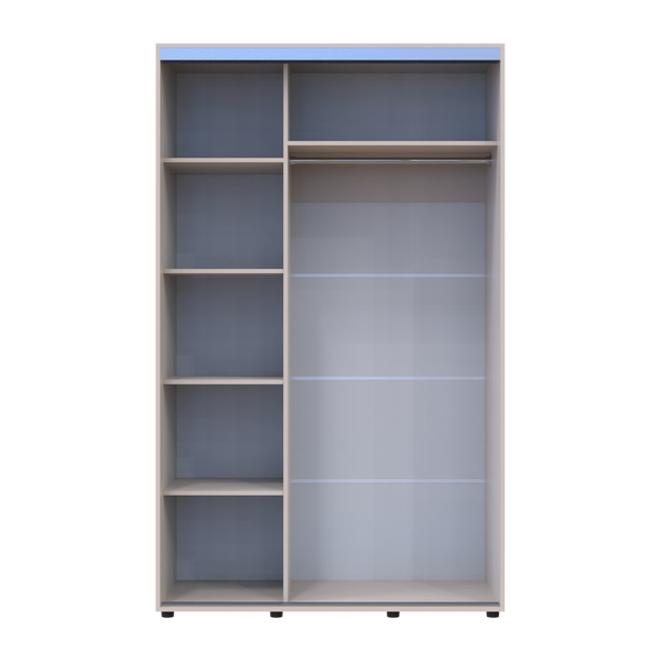 Skriňa s posuvn&yacute;mi dvermi Doros Sigma Slim Ka&scaron;m&iacute;r 2 DTD 130x60x214.4 (42005456) 42005456 foto