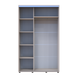 Skriňa s posuvn&yacute;mi dvermi Doros Sigma Slim Ka&scaron;m&iacute;r 2 DTD 130x60x214.4 (42005456) 42005456 foto 5