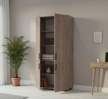 Skriňa na oblečenie Doros Thorn Cremona Cannolo 2 DTD police 90x51.6x200 (44900428) 44900428 foto