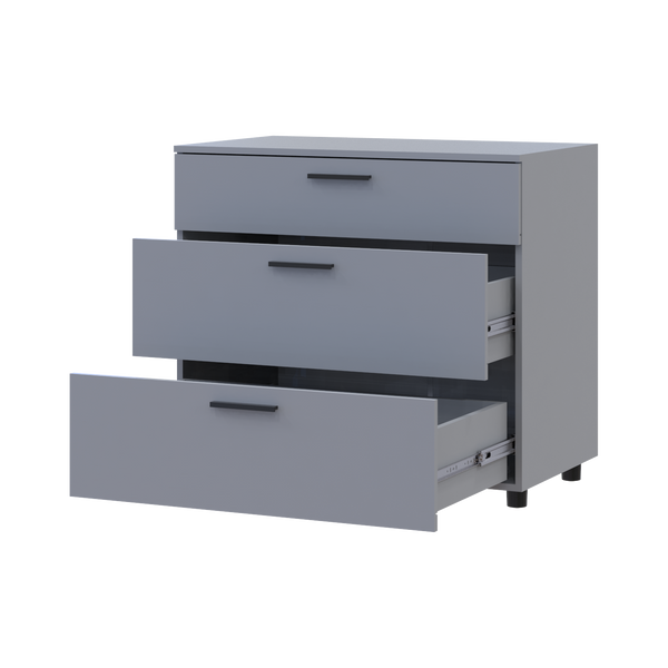 Komoda Doros Thorn Siv&aacute; 3Z 90&times;51,6&times;80 (41510159) 41510159 foto
