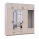 &Scaron;atn&iacute;kov&aacute; skriňa Doros Rondi s ve&scaron;iakom, zrkadlom a nadstavbou Ka&scaron;m&iacute;r 4 DTD 220х52х236 (42005405) 42005405 foto 7