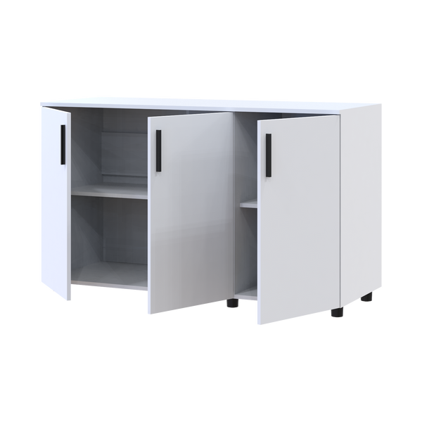 Komoda Doros Thorn Biela 3 DTD 135&times;51,6&times;80 (41510169) 41510169 foto