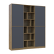 Skriňa na oblečenie Doros Morgan Grafit / Dub Artisan DTD 180x40x210 (42001256) 2302161154 foto 7