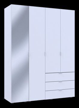 Skriňa na oblečenie Doros Gelar Biela 3 dvere / Zrkadlo 155x49,5x203,4 (42002157) 2149382085 foto
