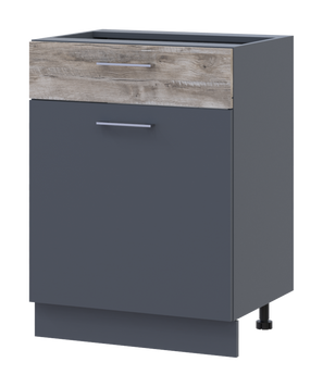 Kuchyňa Doros Leja NЯ82_&Scaron;60 doln&aacute; prav&aacute; Grafit/Klondike LDTD 60x46.6x82 (80359569.7) 80359569.7 foto