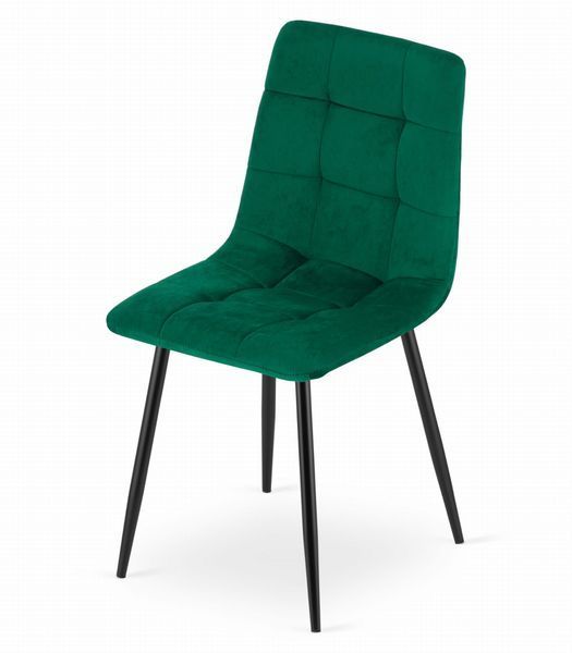 Stolička KARA - tmavozelen&yacute; zamat (10036881) 10036881 foto