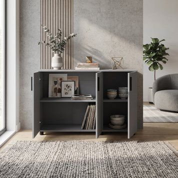 Komoda Doros Thorn Siv&aacute; 3 DTD 135&times;51,6&times;80 (41510171) 41510171 foto