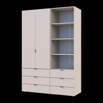 &Scaron;atn&iacute;kov&aacute; skriňa Doros Gelar Ka&scaron;m&iacute;r 2 dvere s reg&aacute;lom 137,5&times;49,5&times;203,4 (42005174) 2734289416 foto