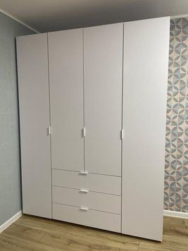 &Scaron;atn&iacute;kov&aacute; skriňa Doros Gelar Biela 4 dvere 155х49,5х203,4 (80397642) 1782247193 foto