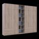 &Scaron;atn&iacute;kov&aacute; skriňa Doros Lukas Dub Sonoma s reg&aacute;lom 3+3 dvere 330x50x240 (42005953) 42005953 foto 6