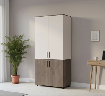 Skriňa na oblečenie Doros Thorn Cremona Cannolo/Ka&scaron;m&iacute;r 2 DTD tyč 90x51.6x200 (44900451) 44900451 foto