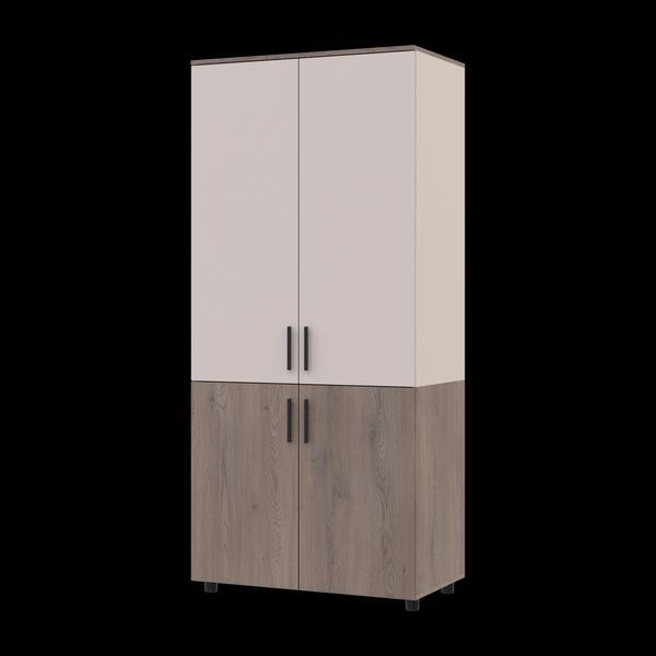 Skriňa na oblečenie Doros Thorn Cremona Cannolo/Ka&scaron;m&iacute;r 2 DTD tyč 90x51.6x200 (44900451) 44900451 foto