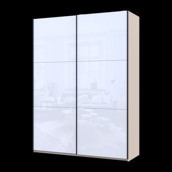 Skriňa s posuvn&yacute;mi dverami Doros G-Caiser Ka&scaron;m&iacute;r / Biela 2 Skla 3 časti 180x60x240 (42005325) 42005325 foto