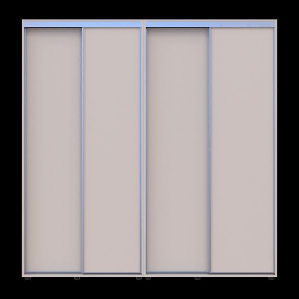Skriňa s posuvn&yacute;mi dvermi Doros Sigma Slim Ka&scaron;m&iacute;r 2+2 DTD 220x60x214.4 (42005591) 42005591 foto