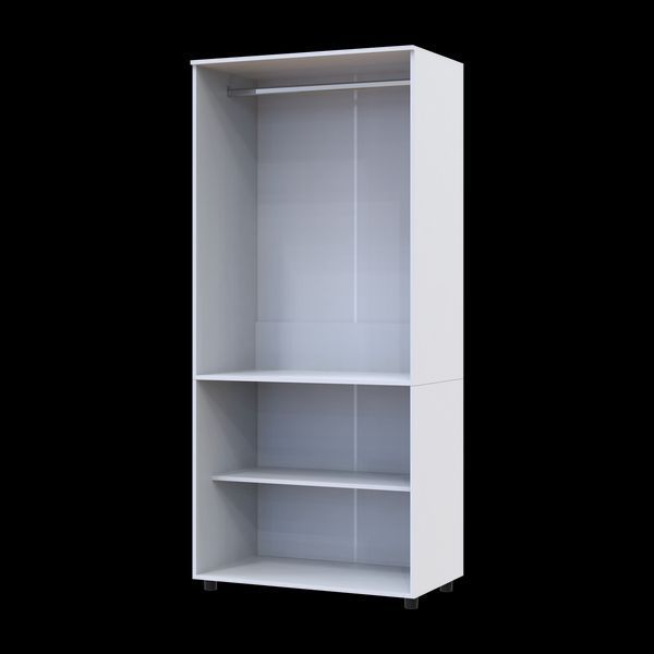 Skriňa na oblečenie Doros Thorn Biela 2 DTD tyč 90x51.6x200 (44900435) 44900435 foto