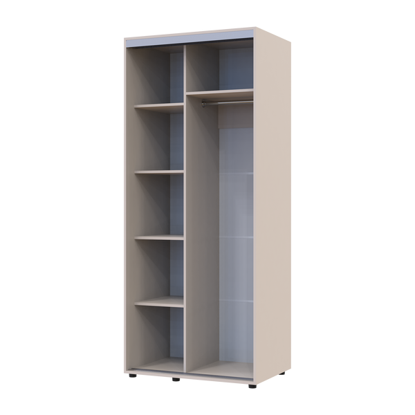 Skriňa s posuvn&yacute;mi dvermi Doros Sigma Slim Ka&scaron;m&iacute;r 2 DTD 90x60x214.4 (42005452) 42005452 foto