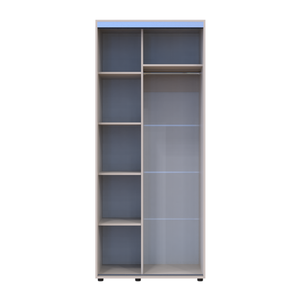 Skriňa s posuvn&yacute;mi dvermi Doros Sigma Slim Ka&scaron;m&iacute;r 2 DTD 90x60x214.4 (42005452) 42005452 foto