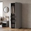 Skriňa na oblečenie Doros Thorn Siv&aacute; 2 DTD tyč 90x51.6x200 (44900439) 44900439 foto