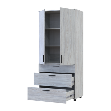 Skriňa na oblečenie Doros Thorn Borovica Natti 2 DTD/3Z police 90x51.6x200 (44900434) 44900434 foto