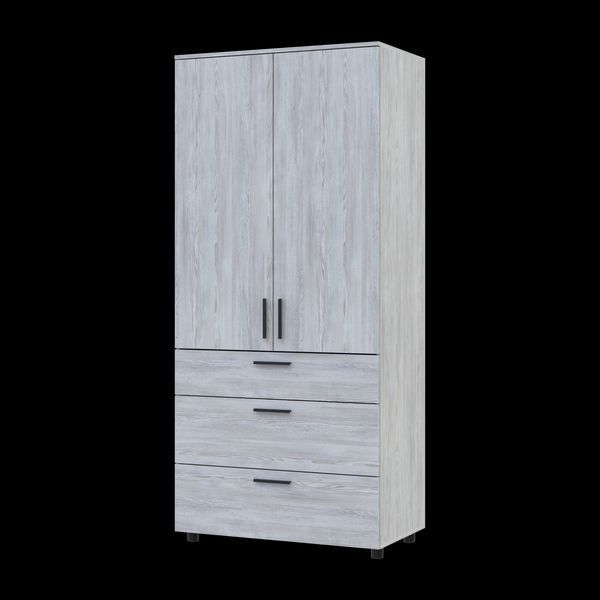 Skriňa na oblečenie Doros Thorn Borovica Natti 2 DTD/3Z police 90x51.6x200 (44900434) 44900434 foto