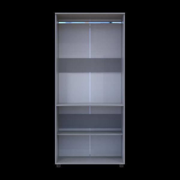 Skriňa na oblečenie Doros Thorn Siv&aacute; 2 DTD tyč 90x51.6x200 (44900439) 44900439 foto