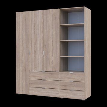 &Scaron;atn&iacute;kov&aacute; skriňa Doros Gelar Dub sonoma 3 dvere s reg&aacute;lom 176,2&times;49,5&times;203,4 (42005181) 2734312579 foto