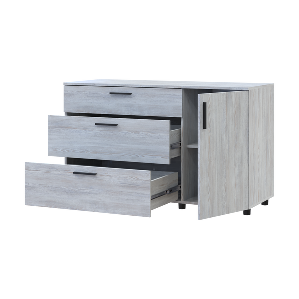 Komoda Doros Thorn Borovica Natty 3Z/1D 135&times;51,6&times;80 (41510179) 41510179 foto