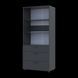 Skriňa na oblečenie Doros Thorn Antracit 2 DTD/3Z police 90x51.6x200 (44900446) 44900446 foto 4