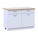 Kuchyňa Doros Leja s z&aacute;suvkami Biela dvere/z&aacute;suvky 120x56x82 (42005439) 80359337 foto 4