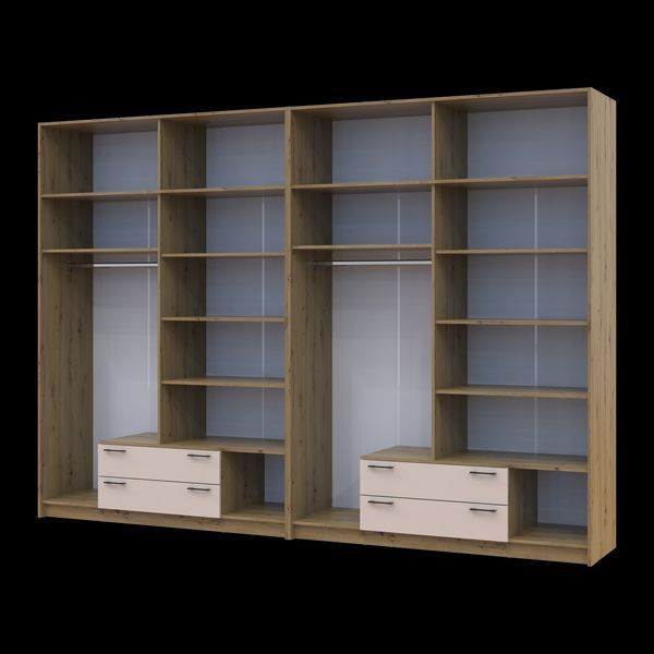 &Scaron;atn&iacute;kov&aacute; skriňa Doros Rondi s nadstavcom Dub Artisan/Ka&scaron;m&iacute;r 4+4 DTD 320х52х236 (42005674) 42005674 foto