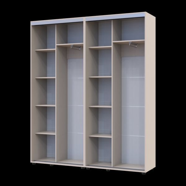 Skriňa s posuvn&yacute;mi dvermi Doros Sigma Slim Ka&scaron;m&iacute;r 2+2 DTD 180x45x214.4 (42005582) 42005582 foto