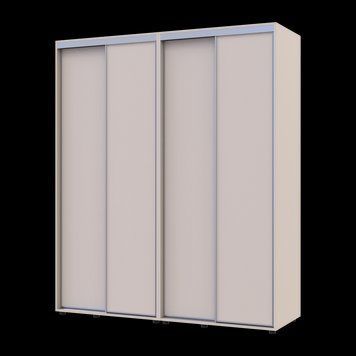 Skriňa s posuvn&yacute;mi dvermi Doros Sigma Slim Ka&scaron;m&iacute;r 2+2 DTD 180x60x214.4 (42005583) 42005583 foto
