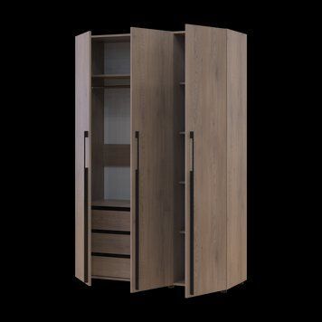 &Scaron;atn&iacute;kov&aacute; skriňa Doros Kasper so z&aacute;suvkami Cremona Cannolo 3 DTD 135х48х204 (42005560) 42005560 foto