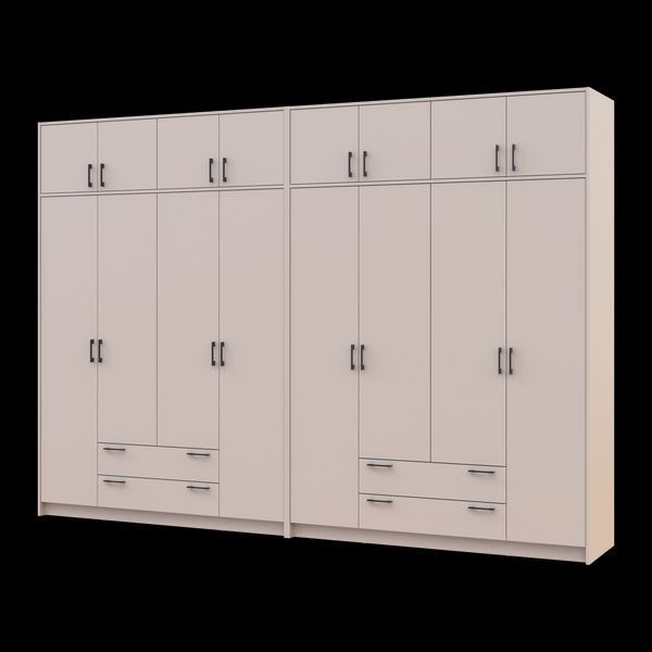 &Scaron;atn&iacute;kov&aacute; skriňa Doros Rondi s nadstavcom Ka&scaron;m&iacute;r 4+4 DTD 320х52х236 (42005638) 42005638 foto