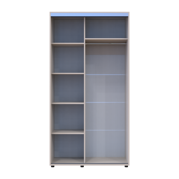 Skriňa s posuvn&yacute;mi dvermi Doros Sigma Slim Ka&scaron;m&iacute;r 2 DTD 110x60x214.4 (42005454) 42005454 foto