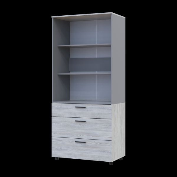 Skriňa na oblečenie Doros Thorn Borovica Natti/Siv&aacute; 2 DTD/3Z police 90x51.6x200 (44900466) 44900466 foto