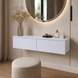 Toaletn&yacute; stol&iacute;k Doros Levia Biel&yacute; 2 z&aacute;suvky 100&times;32&times;22 (41516092) 41516092 foto 1