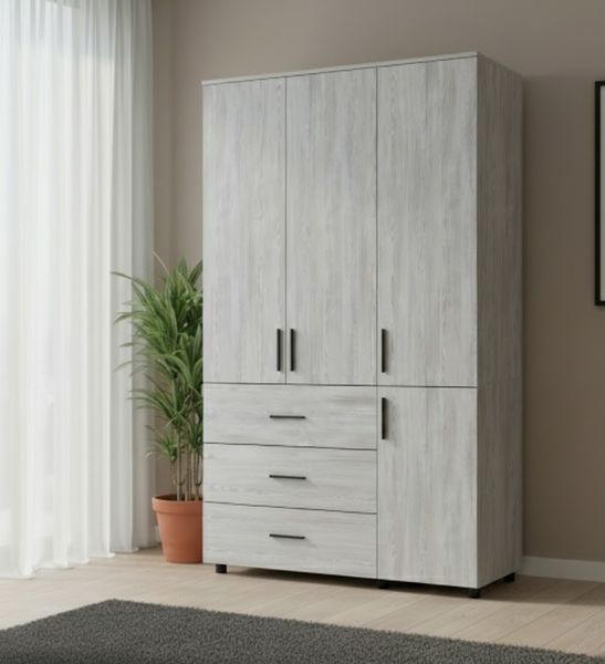 Skriňa na oblečenie Doros Thorn Borovica Natti 3 DTD/3Z police 135x51.6x200 (44900482) 44900482 foto
