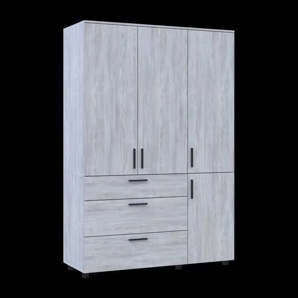 Skriňa na oblečenie Doros Thorn Borovica Natti 3 DTD/3Z police 135x51.6x200 (44900482) 44900482 foto