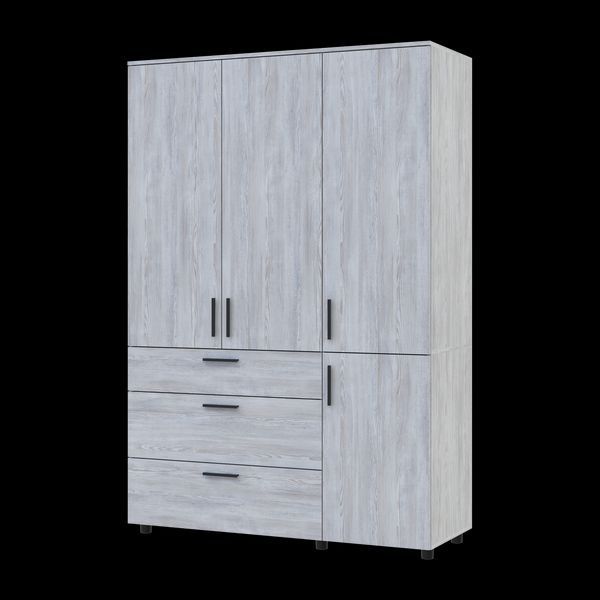 Skriňa na oblečenie Doros Thorn Borovica Natti 3 DTD/3Z police 135x51.6x200 (44900482) 44900482 foto