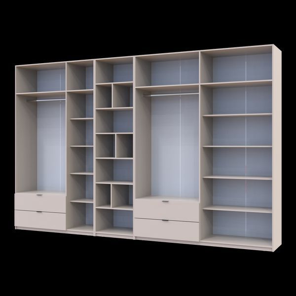 &Scaron;atn&iacute;kov&aacute; skriňa Doros Lukas Ka&scaron;m&iacute;r s reg&aacute;lom 3+4 dvere 375x50x240 (42005939) 42005939 foto